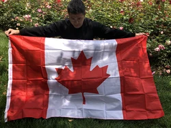 Bandera de Canadá poliéster resistente para exterior