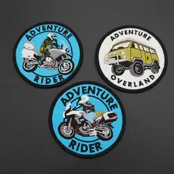 Punk Adventure Rider: Parche bordado con respaldo de gancho