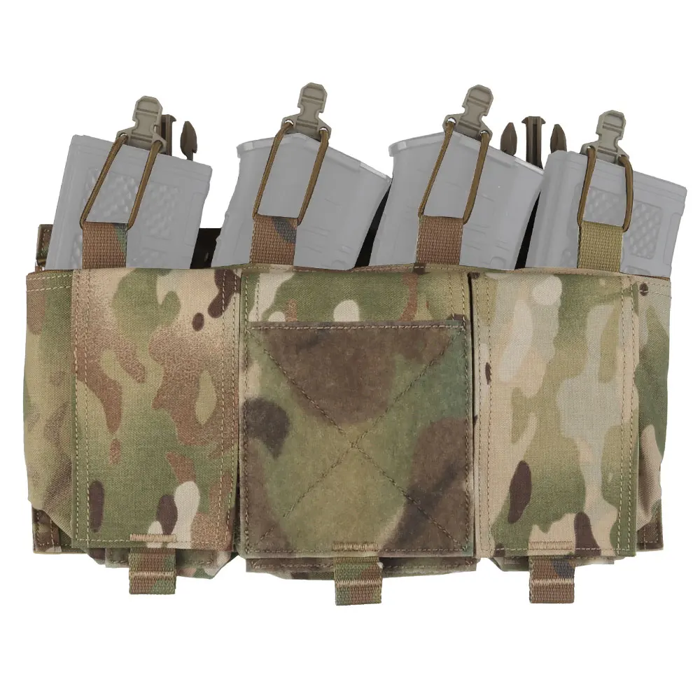 Bolsa extensible para armas para chalecos tácticos Cuádruple calibre 5,56, bolsa de almacenamiento táctica, bolsillos de caza, accesorios - imagen 5