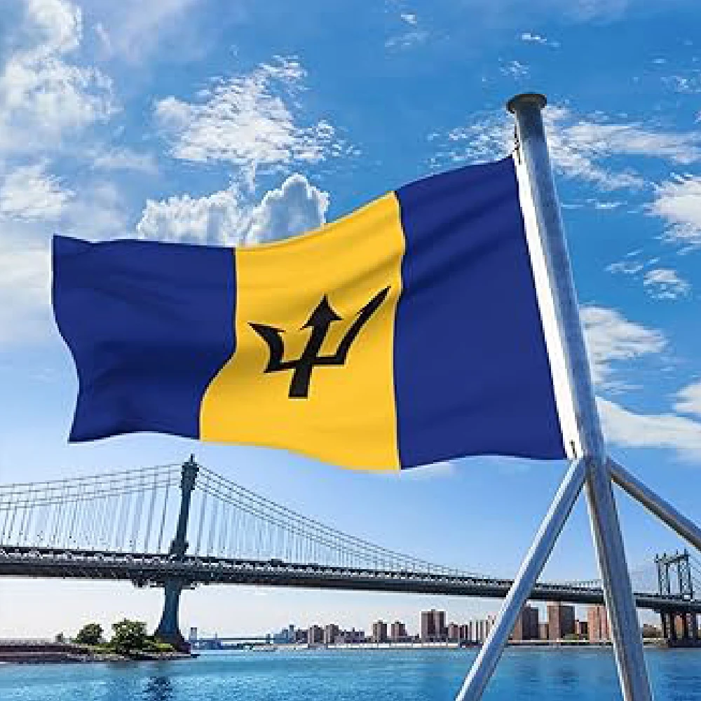 FLAGLINK 90x150 CM Bandera de Barbados Para Decoración