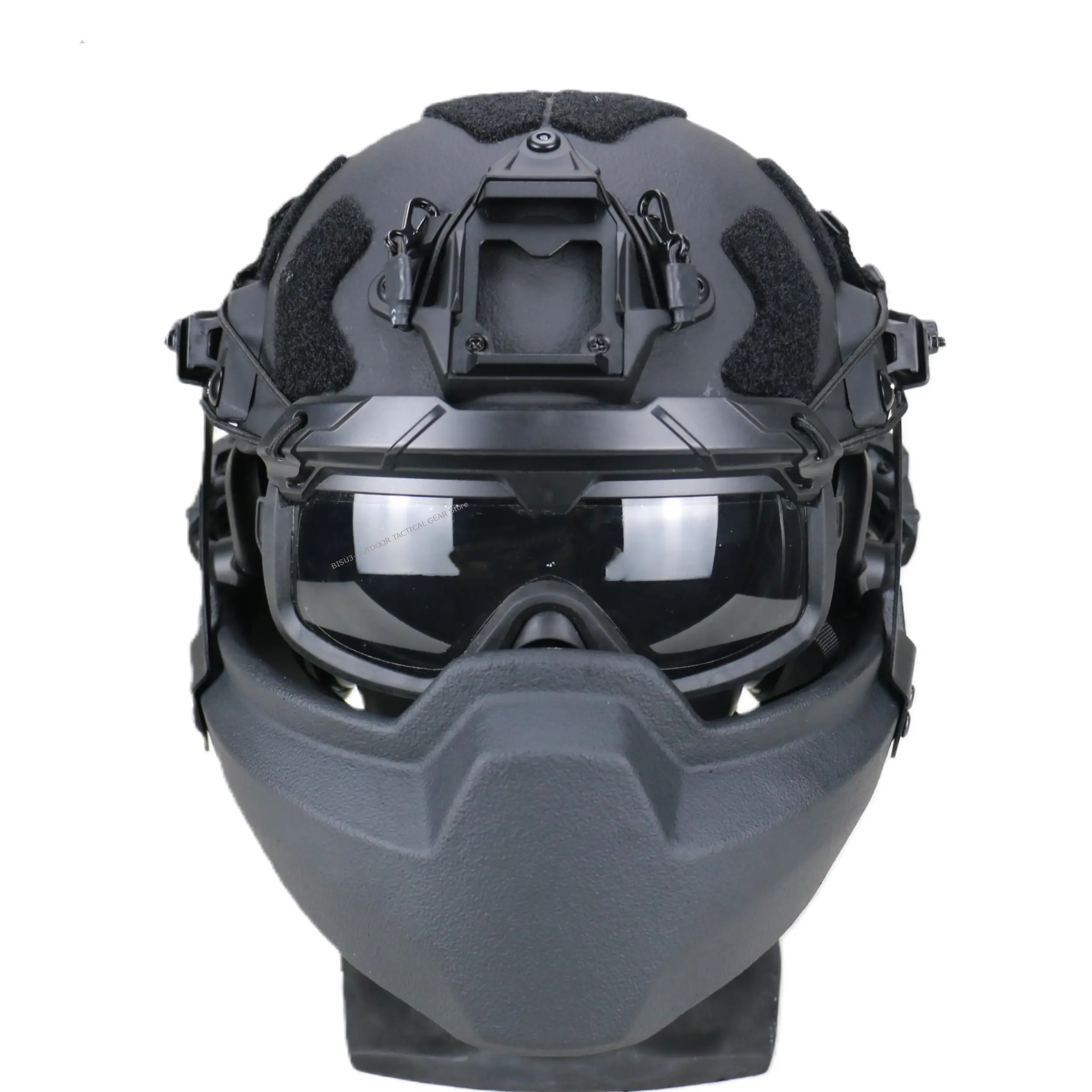 Casco rápido MICH NIJ IIIA UHMWPE con máscara y gafas extraíbles - imagen 3