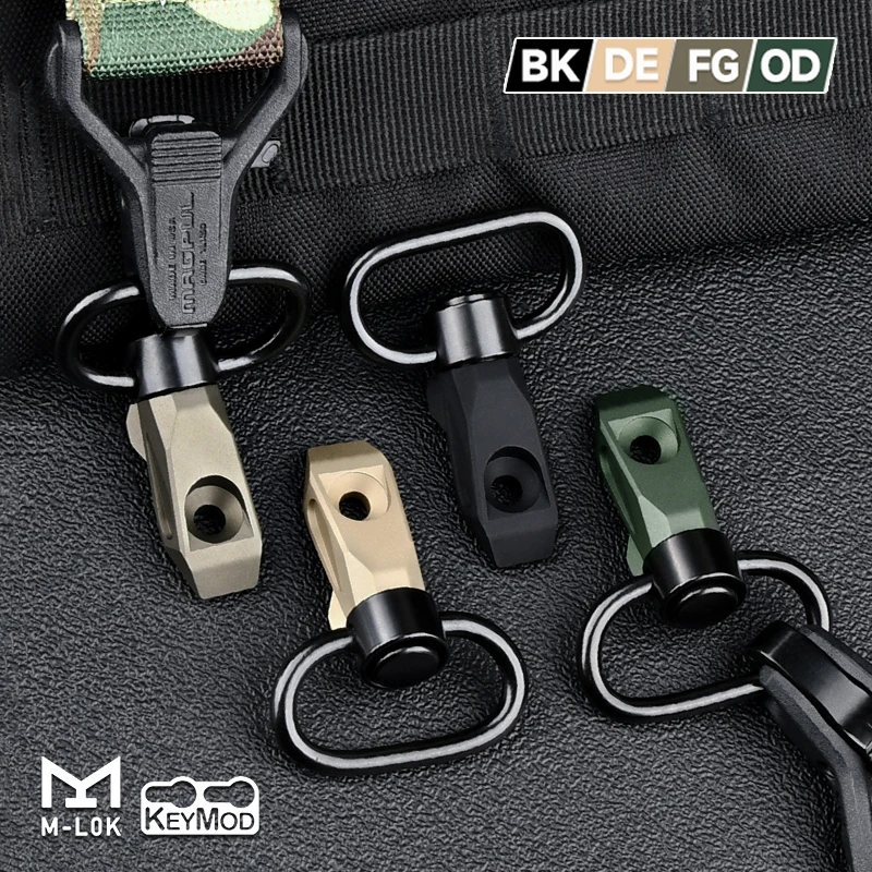 M-lok Keymod correa de hombro con hebilla QD, hebilla de liberación rápida, arnés giratorio táctico de separación rápida, accesorios de caza - imagen 4