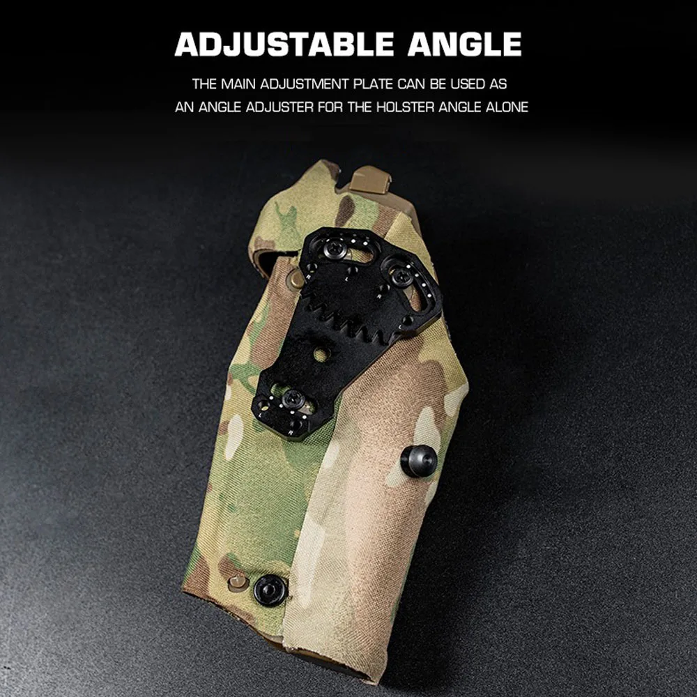 Adaptador de torniquete de funda táctica, placa de canción negativa de Metal, extensión de funda de caza Airsoft para exteriores, equipo de transporte de torniquete - imagen 3