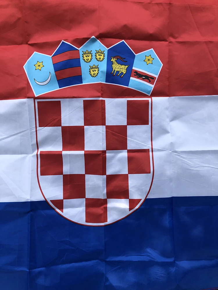 Bandera del cielo bandera nacional croata 90X150CM poliéster de alta calidad colgante hr hr hrv Hrvatska bandera de croacia decoración interior y exterior - imagen 4
