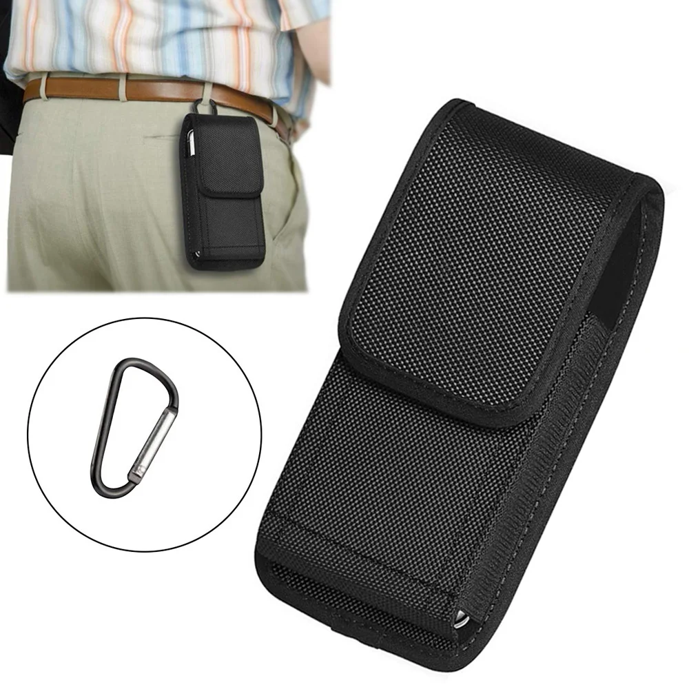 Bolsa táctica Molle para teléfono, cartera, tarjetero, bolsa con soporte de nailon, riñonera para exteriores, funda de transporte EDC para teléfono móvil, hebilla en forma de D