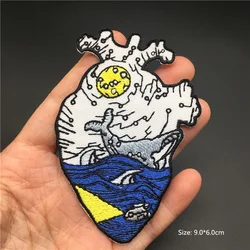 Parche bordado táctil para chaqueta Punk Anime
