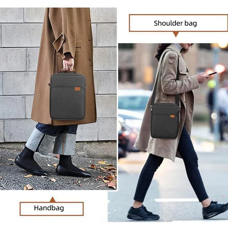 Birefcase de ocio, bolso de mano para tableta, funda de hombro, bolsa de gimnasio para IPad, bolsa ligera multicapa para ordenador portátil, correa desmontable - imagen 5