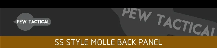 Panel trasero MOLLE PEW TACTICAL sobre chaleco táctico