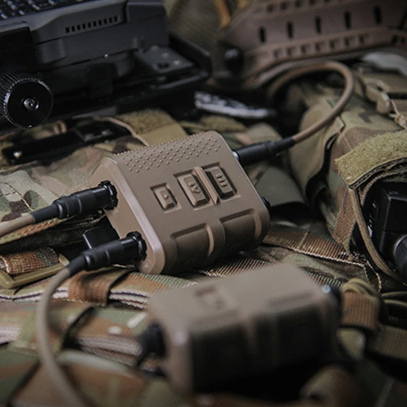 FMA-auriculares tácticos U714/U, PTT, compatible con múltiples enchufes K/ICON, adaptadores de cabeza V20/V60 - imagen 4