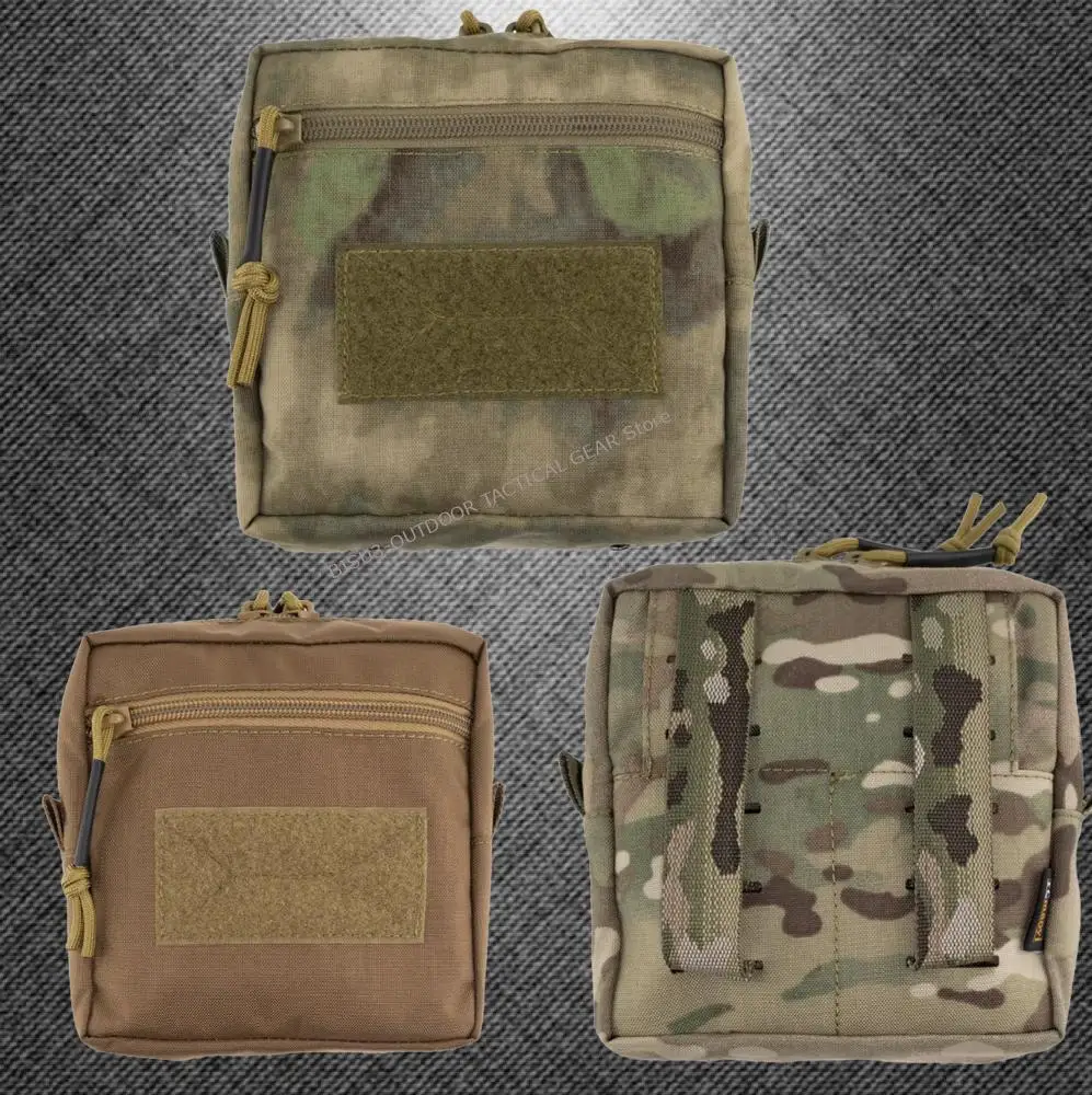 SS Bolsa táctica MOLLE cuadrada con cremallera lateral compacta