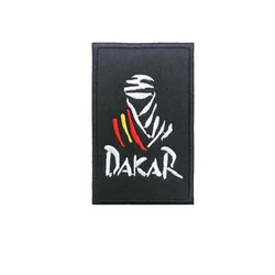Parche Dakar 5x8 cm - Logo insignia para casco, coche, moto, bici