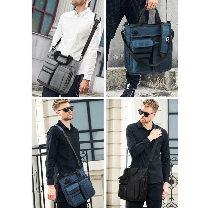 Bolso de gimnasio para hombre, bandolera de hombro impermeable para auriculares, bolso de viaje de nailon, bolsos de gimnasio para diario, xa66c - imagen 5