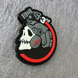 Parche calavera táctico PVC – Sistema Velcro