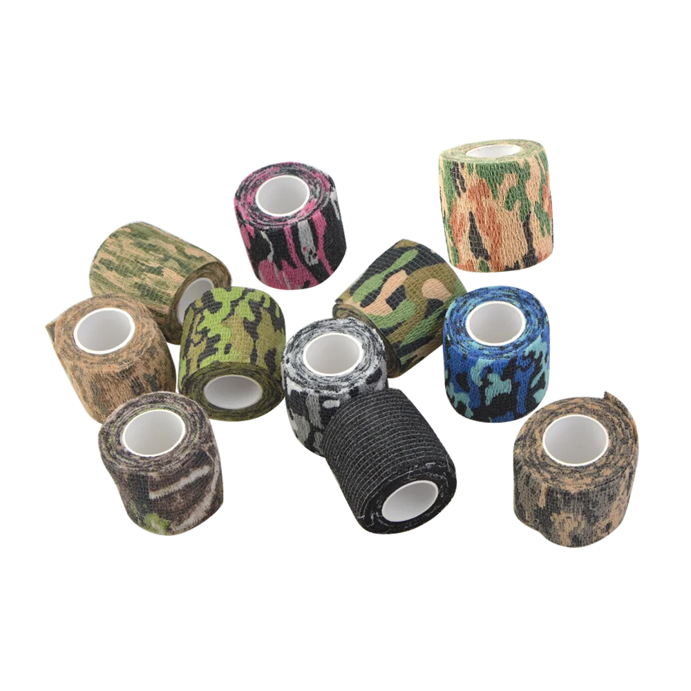 3 rollos de cinta de vendaje elástica autoadhesiva para disparar al aire libre, equipo de caza con arco recurvo compuesto, objetivo de tiro de caza - imagen 5