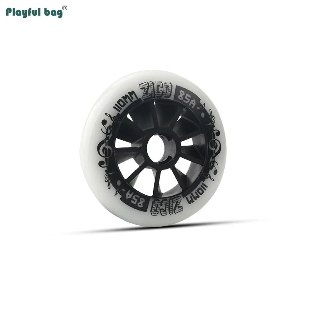 Ruedas de patines en línea de PU 85A 90/100/110MM alta elasticidad resistencia al desgaste patines zapatos accesorio AMB292 - imagen 3