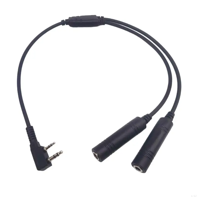 Cable adaptador auriculares piloto K1KF comunicaciones aviación - imagen 4