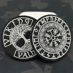 Parche bordado árbol de la vida táctico vikingo MOLLE para ropa