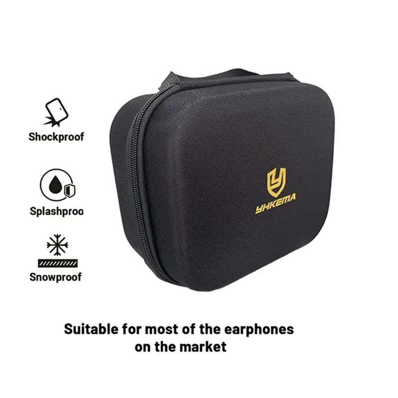 Bolsa de almacenamiento táctica para auriculares, estuche rígido impermeable para auriculares de tiro y orejeras de seguridad para disparar - imagen 2