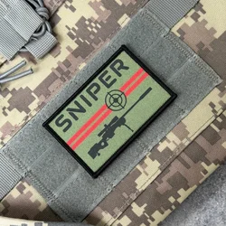 Parche táctico de francotirador con velcro para gorras y chaquetas