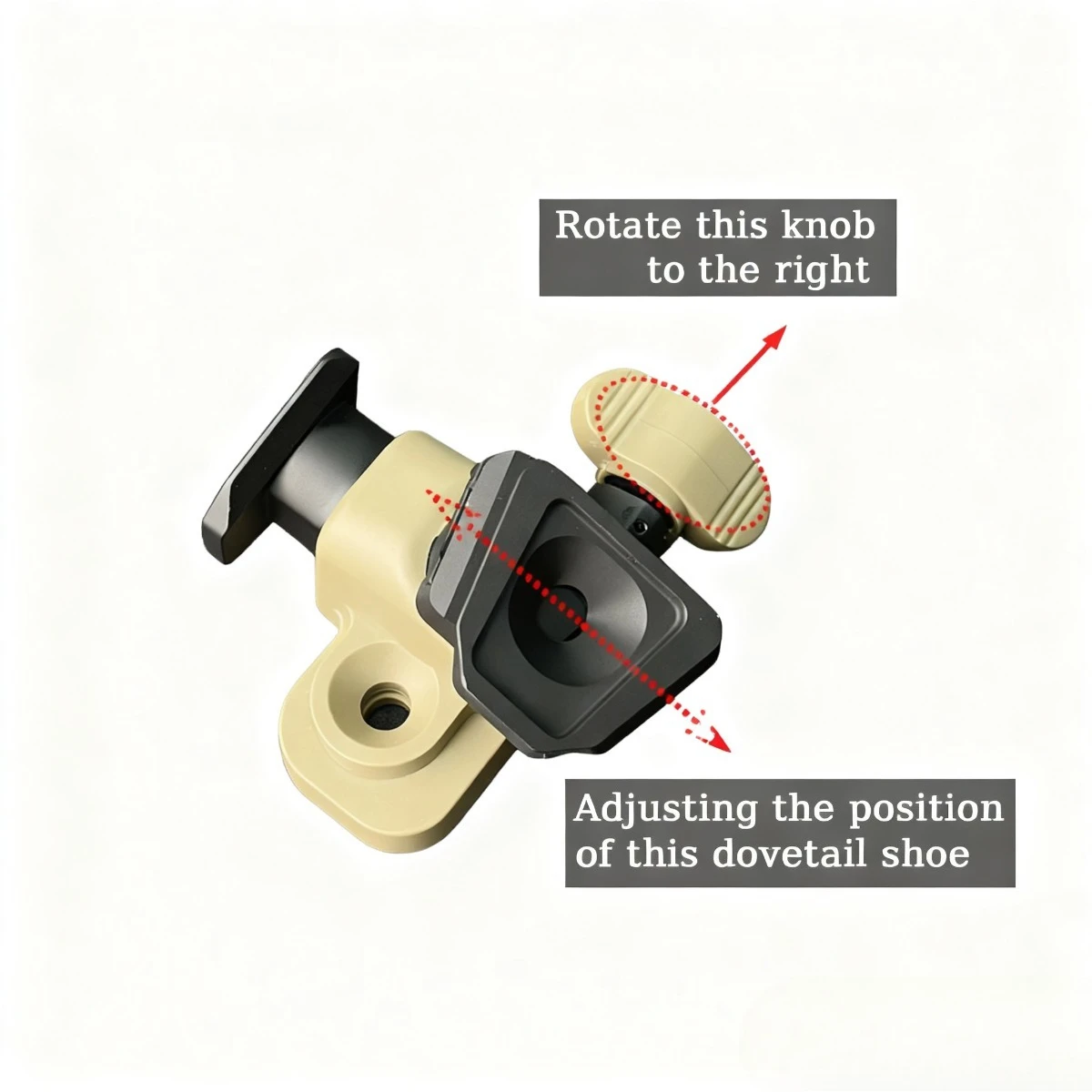 Adaptador táctico de cola de milano doble compatible con soporte Wilcox L4G24 para gafas de PVS-14 NVG J-Arm reemplazo duradero antivibración - imagen 4