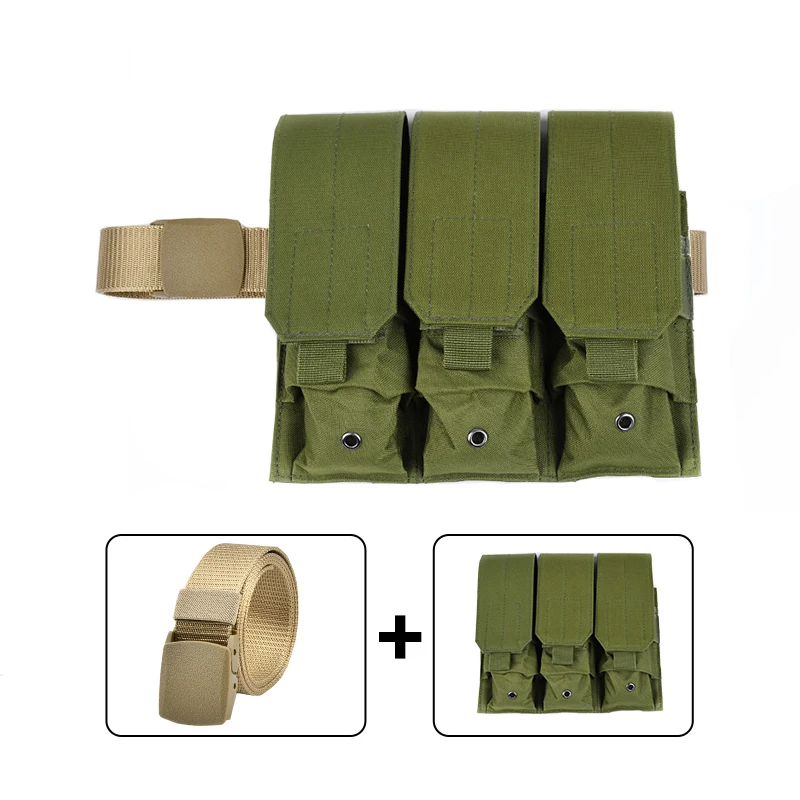 Cinturones de combate de estilo militar para hombre, cinturón táctico de liberación rápida a la moda, cinturilla militar de lona para exteriores, paquete de tres - imagen 4
