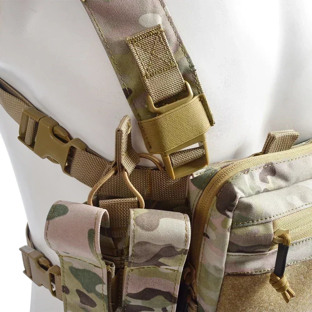 Chaleco Táctico SINAIRSOFT D3, Arnés CRM H, Inserto para Cargador M4 5.56, Integrable, Accesorios de Caza - imagen 4