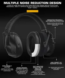 Auriculares tácticos IPSC – Protección auditiva activa plegable