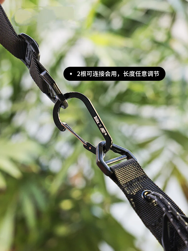 Llavero con múltiples puntos para exteriores, cordón táctico multifuncional para acampar, Webbed - imagen 3