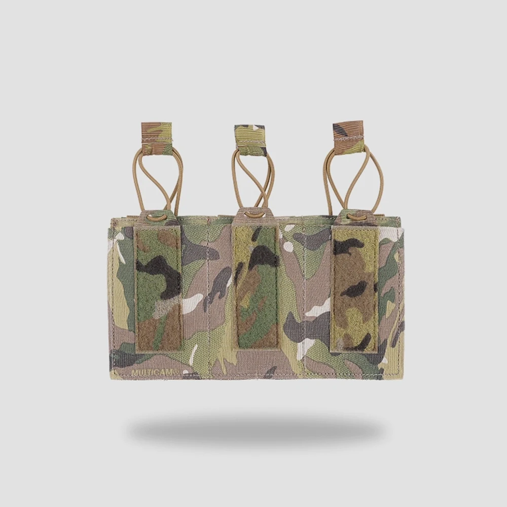 Chaleco táctico estilo SS Molle, bolsa elástica Triple Mag, bolsa multiusos 556 para kit de herramientas PH107