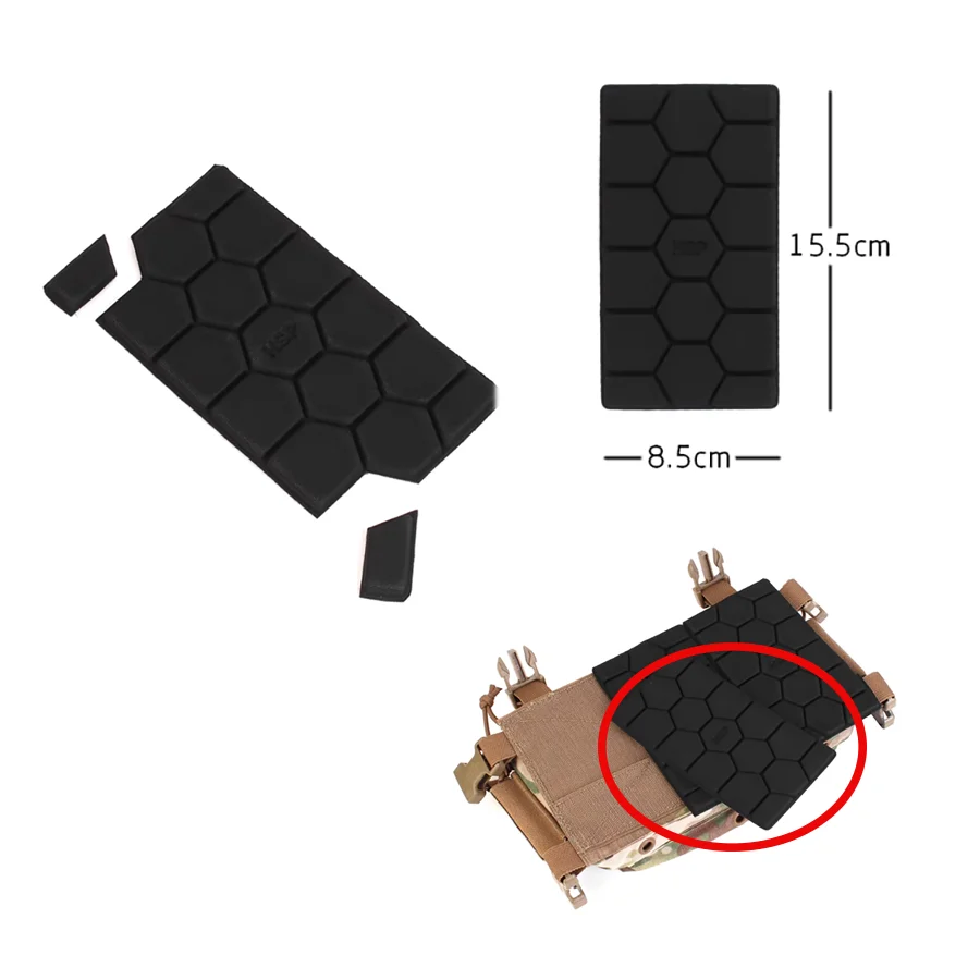 Chaleco táctico D3CR, almohadilla Modular para colgar en el pecho, almohadilla de corte de esponja de panal