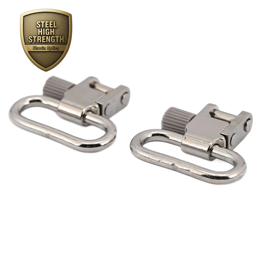 Eslinga giratoria para pistola Sparta para correa de hombro de 1 pulgada Níquel/2 piezas - imagen 2