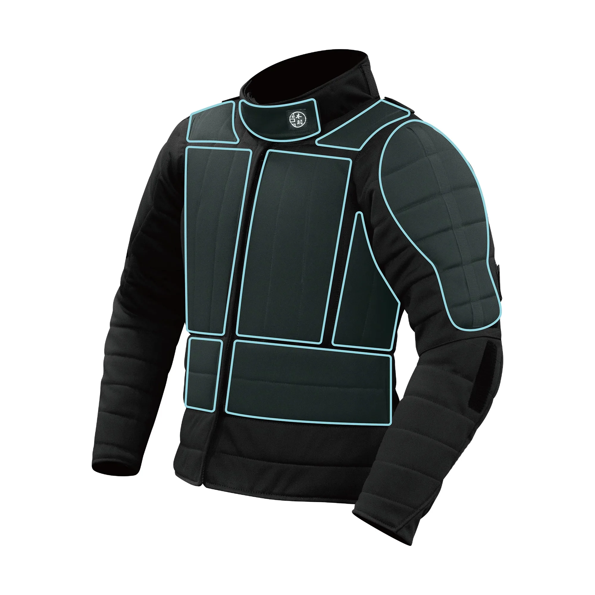 Chaqueta de tamaño mediano para exteriores, armadura de algodón, espada de acero, entrenamiento, espada, soldado, equipo de protección contra golpes