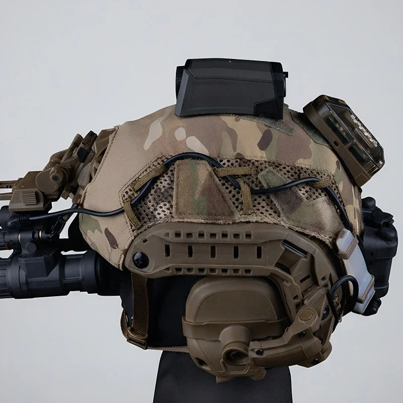 ​ Cubierta protectora para casco táctico mejorado, accesorios transpirables para casco de Paintball para actividades de tiro al aire libre Airsoft - imagen 4