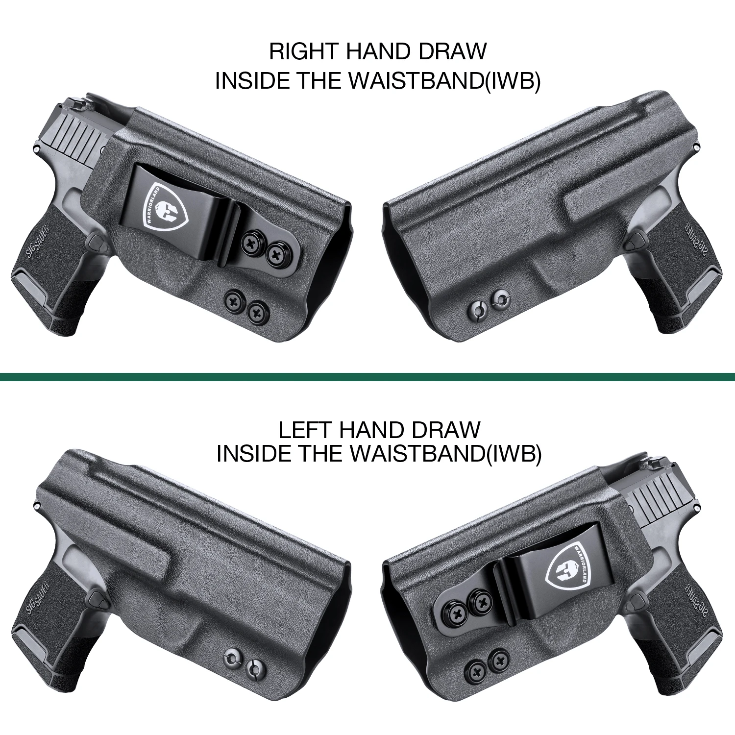 Funda Kydex IWB para Sig P365, P365X, P365XL derecha
