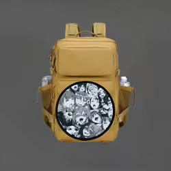 Parche táctico estampado chica anime con velcro para brazalete