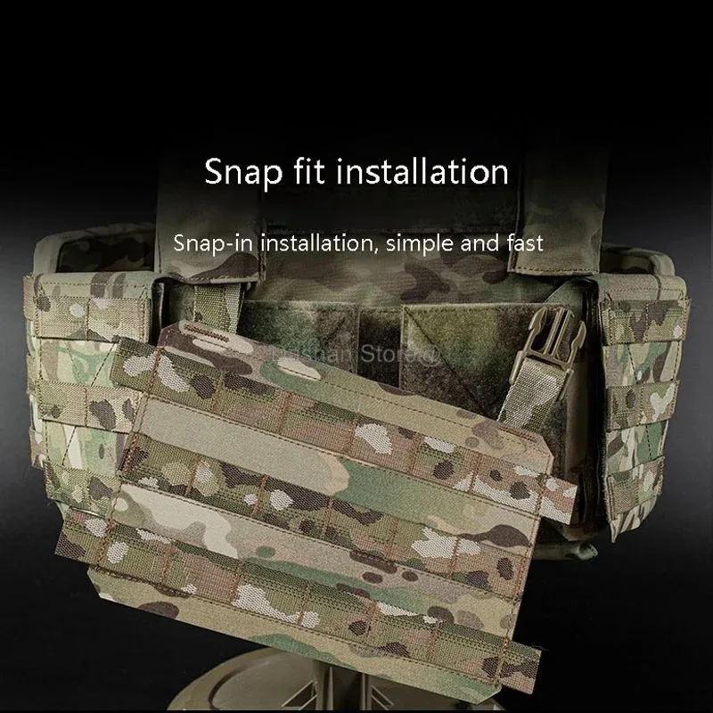 Placa torácica estilo HS, aparejo de pecho, chaleco táctico MOLLE, portador de placa, Panel de solapa frontal, nueva caza Airsoft LV119, expansión de misión - imagen 2