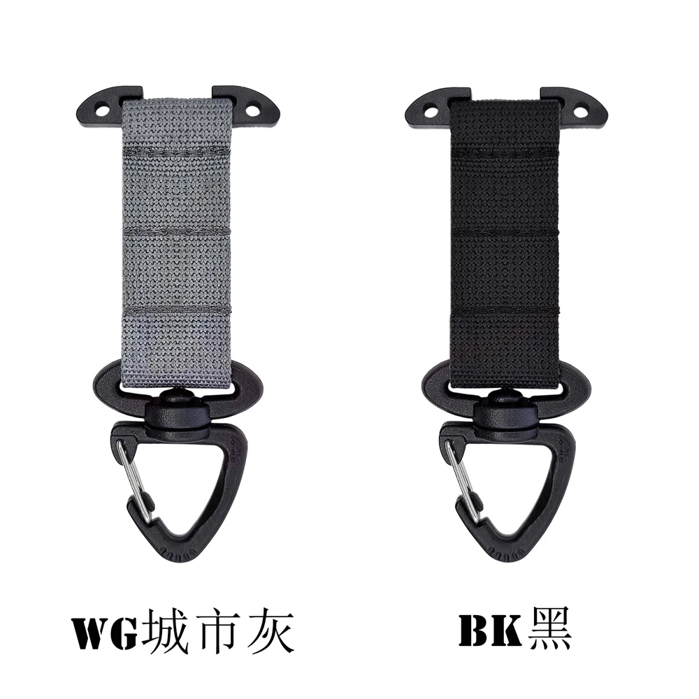 Mosquetón colgante con gancho para choque táctico, Clip de correas Molle ICB, faja de Metal Olecranon, cinturón, accesorios para chaleco de caza - imagen 4