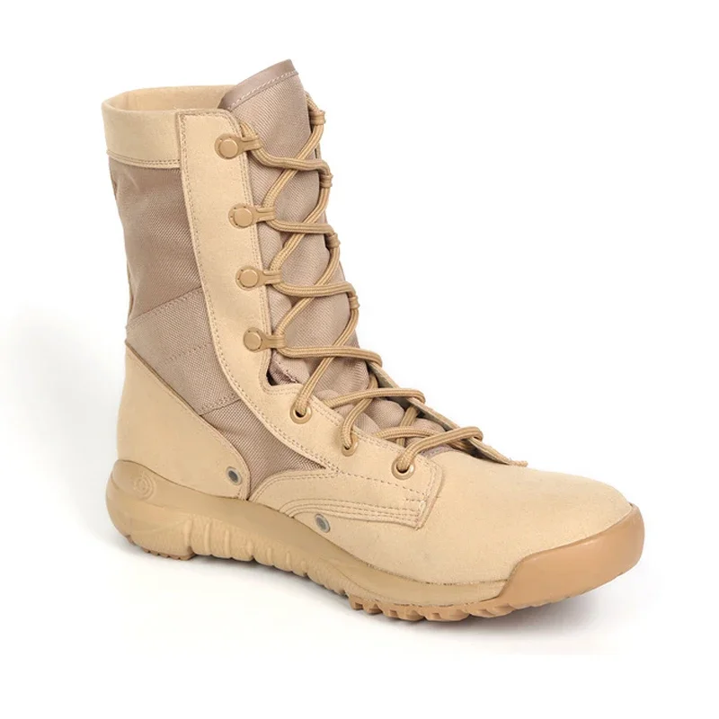 20266 Botas tácticas para hombre, botines de cuero para invierno, zapatos de seguridad para el desierto, calzado para hombre, botas de combate - imagen 2