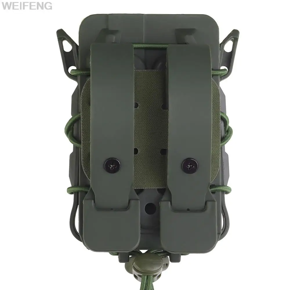 Bolsa táctica Molle para cargador, Funda Universal para Rifle, pistola, Magaizne, AR15, M4, AK, Glock 17, M9, 5,56, 7,62, 9mm - imagen 4