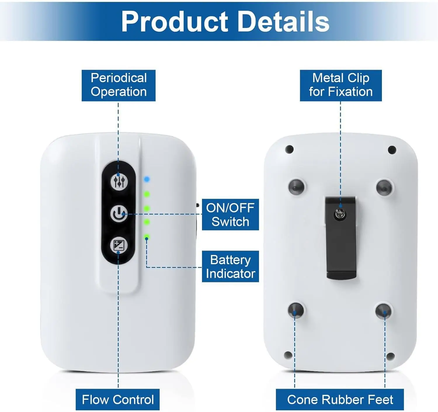 Bomba de oxígeno para pesca, oxigenador de pesca portátil recargable por USB, aireador de pesca silencioso, burbujeador de peces, bomba de aire para acuario - imagen 4