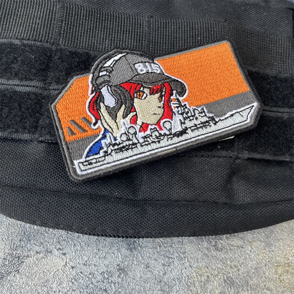 Bucle de gancho bordado para barco de reconocimiento electrónico, parches de insignia de moral táctica para ropa, pegatina para mochila del ejército militar - imagen 5