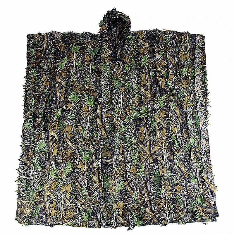 Traje de camuflaje biónico con Hojas de arce 3D, traje de francotirador transpirable, ropa de fotografía para observación de aves, Verano - imagen 5