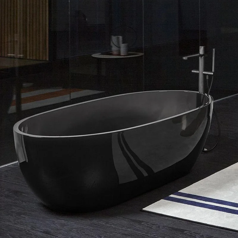 Bañeras de piedra artificial personalizadas para apartamentos grandes, bañeras integradas transparentes coloridas para alojamiento en familia de hotel - imagen 3