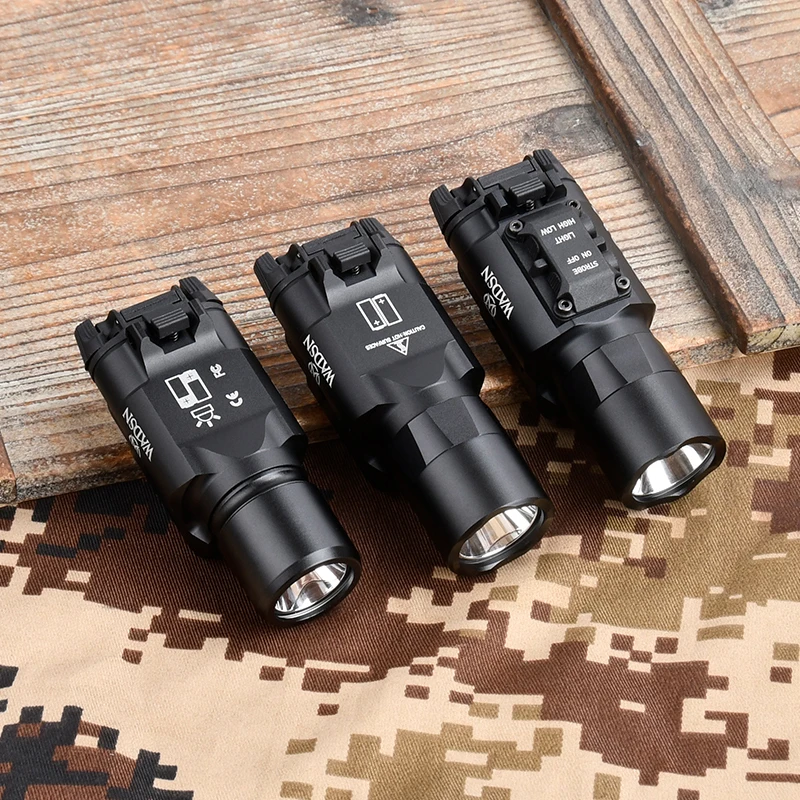 Wadsn táctico XU35 X300 X300U-B X300-B pistola de Metal luz estroboscópica LED luz blanca de explorador compatible con riel Picatinny de 20mm - imagen 4