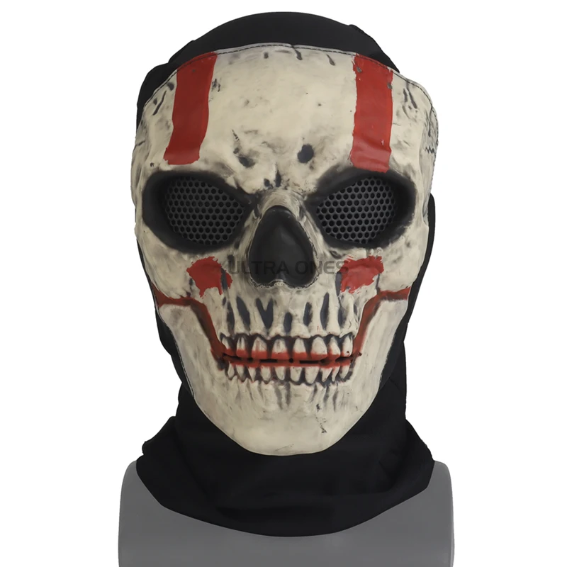 Pasamontañas táctico, casco transpirable, protección facial completa, Airsoft CS, caza, Paintball, máscaras de calavera, máscara facial para Cosplay de Halloween - imagen 3