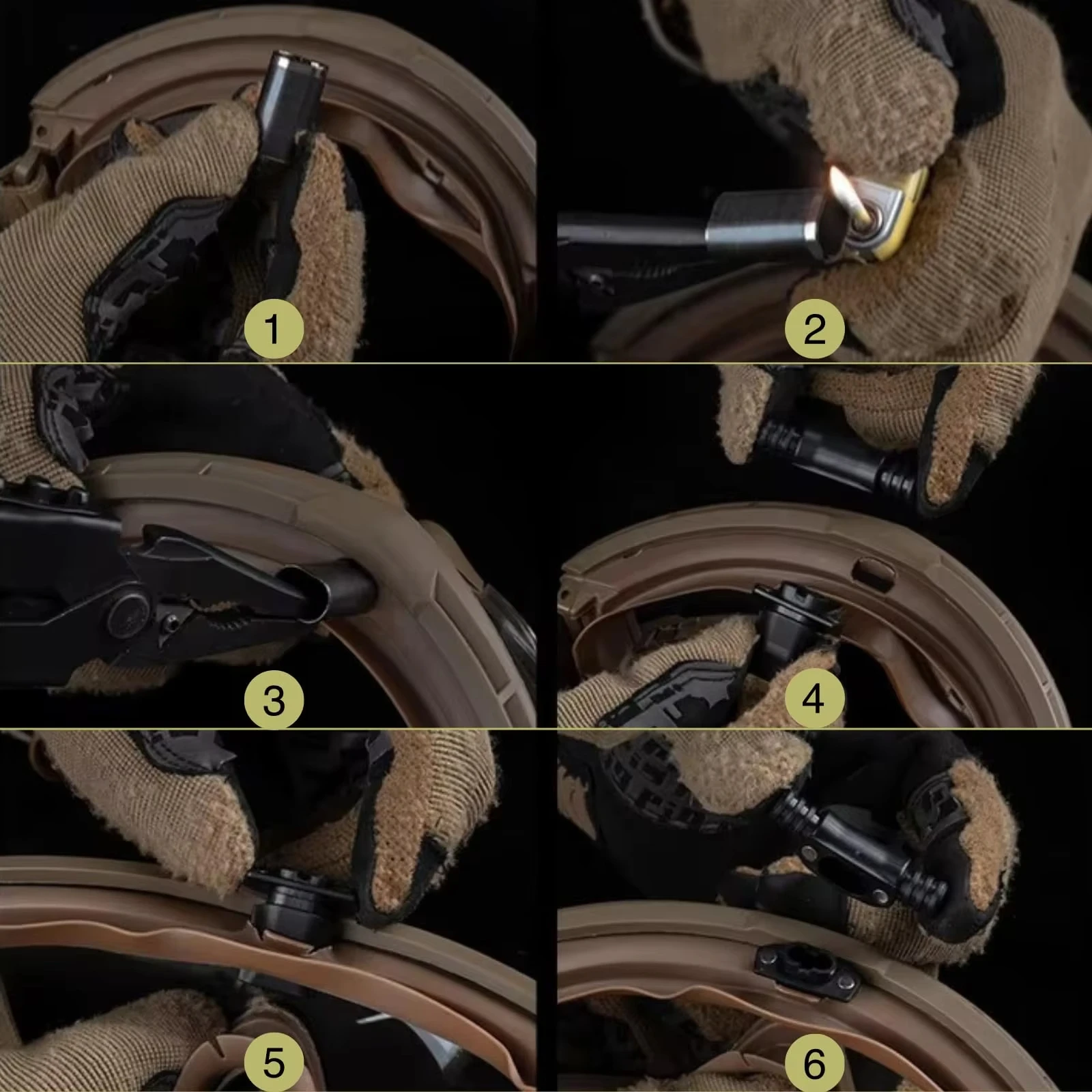 Gafas tácticas antiniebla, desempañador de gafas deportivas, Kit de desempañamiento para tiro Airsoft, gafas de Montañismo para Motocross, máscara de esquí - imagen 4