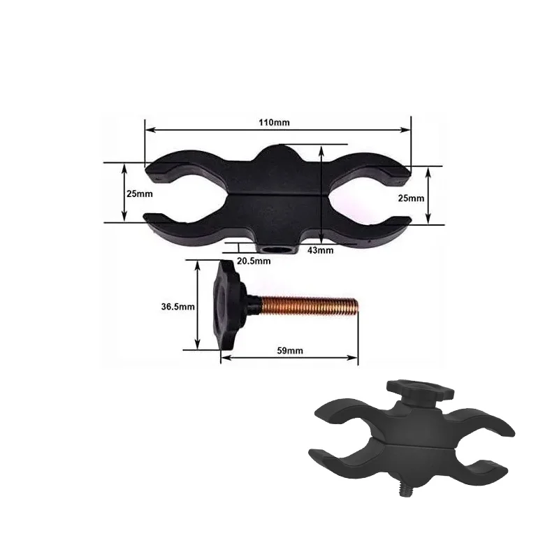 Soporte de montaje láser para linterna de alcance, montaje ajustable, binoculares de caza aptos con diámetros (25mm-30mm), para caza al aire libre - imagen 5