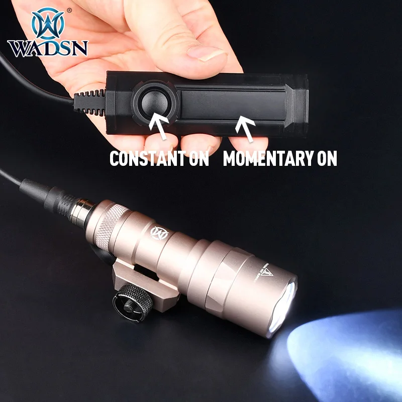 WADSN linterna LED táctica M300C M300A, luz para Rifle de caza, Mini Luz de explorador con interruptor dual, accesorio para Airsoft - imagen 5