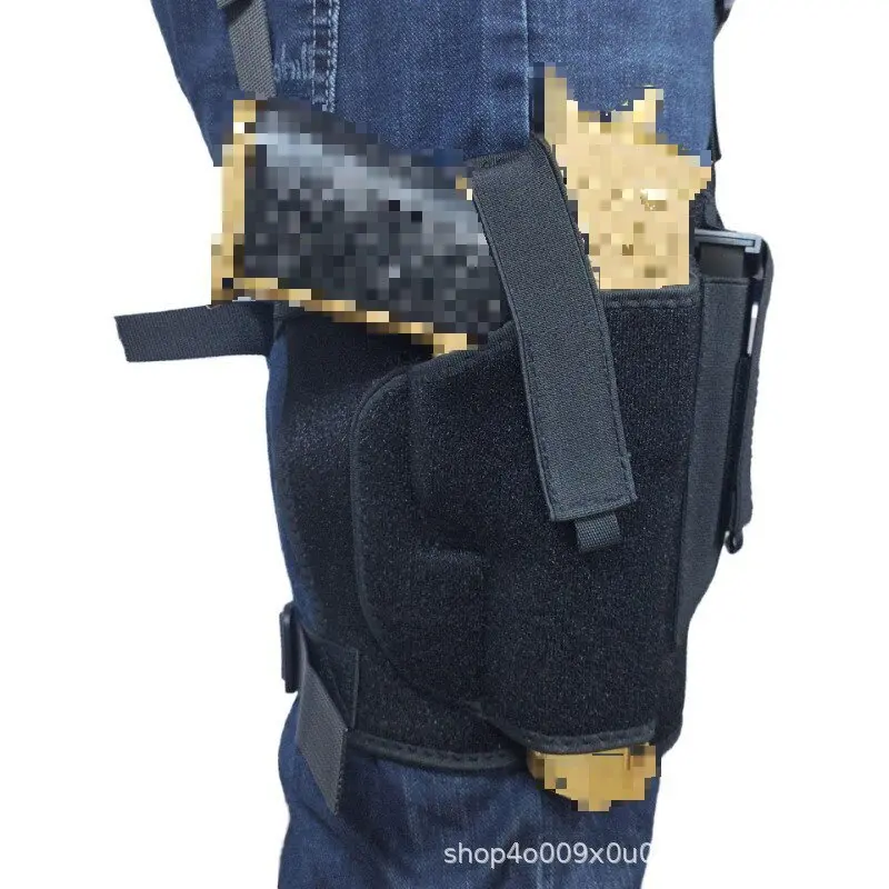 Funda táctica para pistola de liberación rápida para exteriores, funda para pistola Glock17 19, bolsa multifunción para pierna derecha - imagen 4