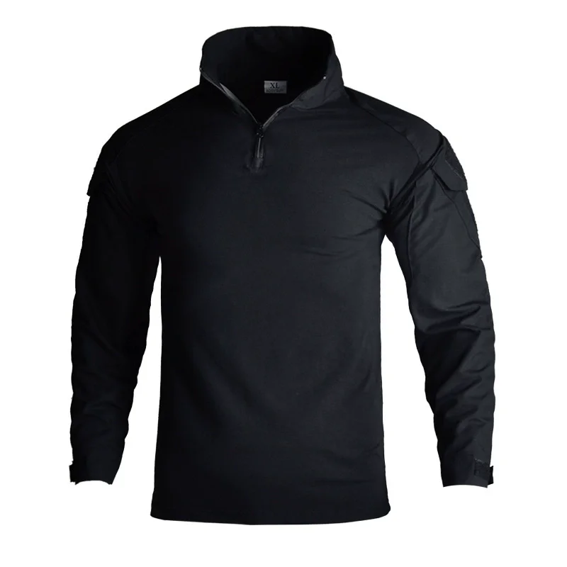 Camisetas tácticas de manga larga para hombre, camiseta de camuflaje CP del ejército militar de combate, camisa de escalada para caza al aire libre, ropa deportiva de algodón - imagen 3